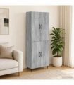 vidaXL Cabinet Set 2 pcs Grey Sonoma Engineered Wood