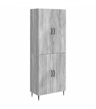 vidaXL Cabinet Set 2 pcs Grey Sonoma Engineered Wood