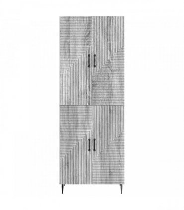 vidaXL Cabinet Set 2 pcs Grey Sonoma Engineered Wood