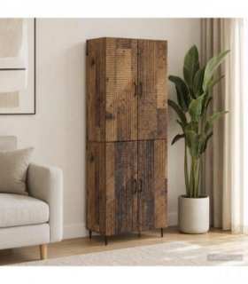 vidaXL Cabinet Set 2 pcs Old Wood Engineered Wood