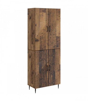vidaXL Cabinet Set 2 pcs Old Wood Engineered Wood