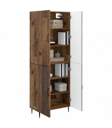 vidaXL Cabinet Set 2 pcs Old Wood Engineered Wood