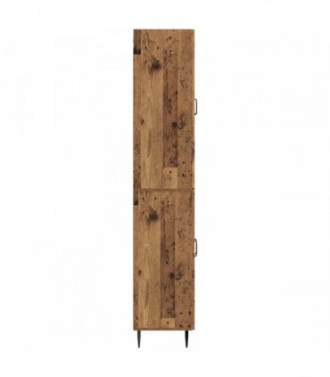 vidaXL Cabinet Set 2 pcs Old Wood Engineered Wood