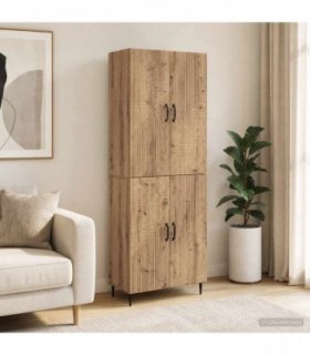 vidaXL Cabinet Set 2 pcs Artisan Oak Engineered Wood