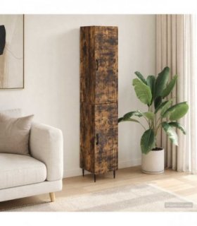 vidaXL Cabinet Set 2 pcs Smoked Oak Engineered Wood