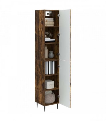 vidaXL Cabinet Set 2 pcs Smoked Oak Engineered Wood