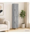 vidaXL Cabinet Set 2 pcs Grey Sonoma Engineered Wood