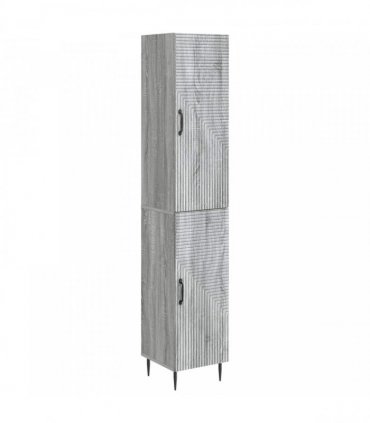 vidaXL Cabinet Set 2 pcs Grey Sonoma Engineered Wood