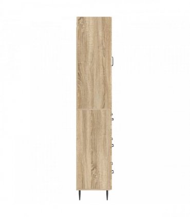 vidaXL Cabinet Set 2 pcs 66 x 34.5 x 90 cm Engineered Wood Sonoma Oak