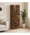vidaXL Cabinet Set 2 pcs 66 x 34.5 x 90 cm Engineered Wood Smoked Oak