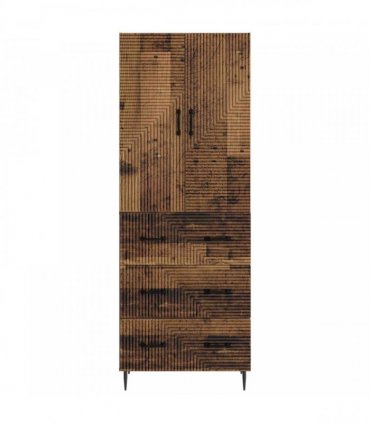 vidaXL Cabinet Set 2 pcs 66 x 34.5 x 90 cm Engineered Wood Old Wood