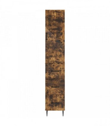 vidaXL Cabinet Set 2 pcs 33 x 34.5 x 90 cm Engineered Wood Smoked Oak