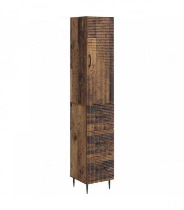 vidaXL Cabinet Set 2 pcs 33 x 34.5 x 90 cm Engineered Wood Old Wood