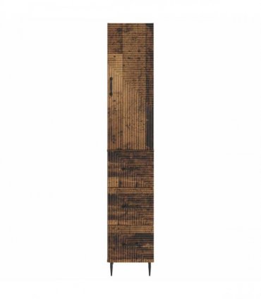 vidaXL Cabinet Set 2 pcs 33 x 34.5 x 90 cm Engineered Wood Old Wood