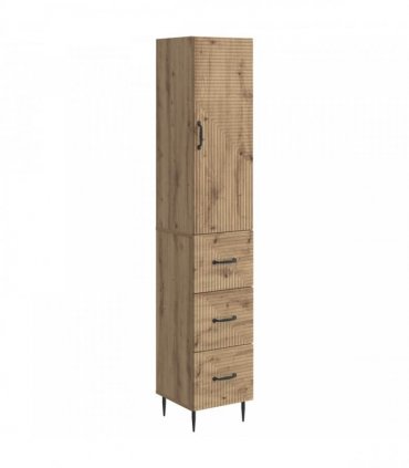 vidaXL Cabinet Set 2 pcs 33 x 34.5 x 90 cm Engineered Wood Artisan Oak