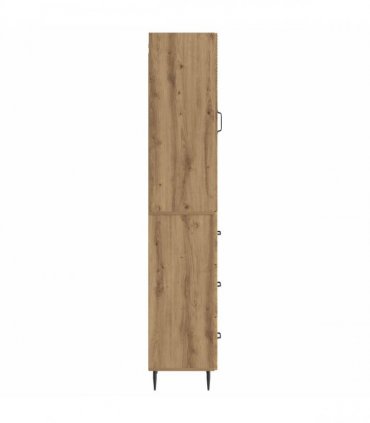 vidaXL Cabinet Set 2 pcs 33 x 34.5 x 90 cm Engineered Wood Artisan Oak