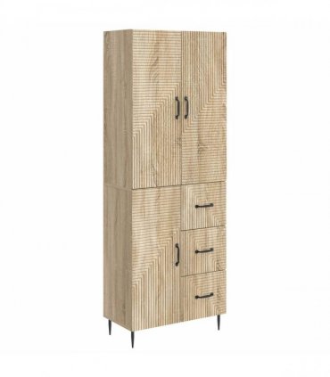 vidaXL Cabinet Set 2 pcs Sonoma Oak Engineered Wood