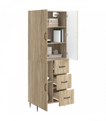 vidaXL Cabinet Set 2 pcs Sonoma Oak Engineered Wood