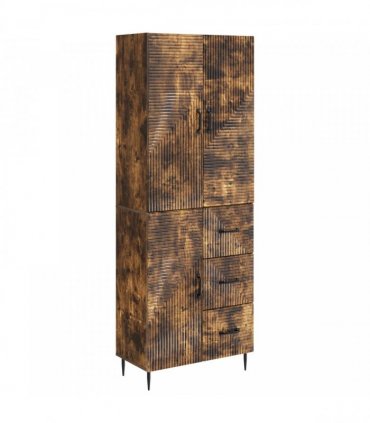 vidaXL Cabinet Set 2 pcs Smoked Oak Engineered Wood