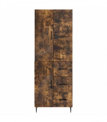 vidaXL Cabinet Set 2 pcs Smoked Oak Engineered Wood
