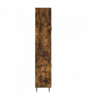 vidaXL Cabinet Set 2 pcs Smoked Oak Engineered Wood