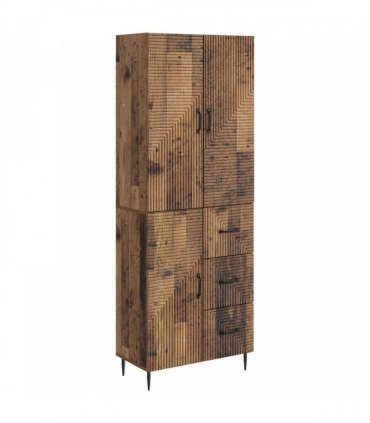 vidaXL Cabinet Set 2 pcs Old Wood Engineered Wood
