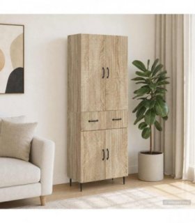 vidaXL Cabinet Set 2 pcs Sonoma Oak Engineered Wood