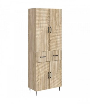 vidaXL Cabinet Set 2 pcs Sonoma Oak Engineered Wood