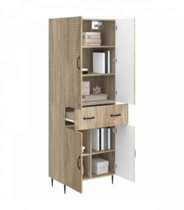 vidaXL Cabinet Set 2 pcs Sonoma Oak Engineered Wood