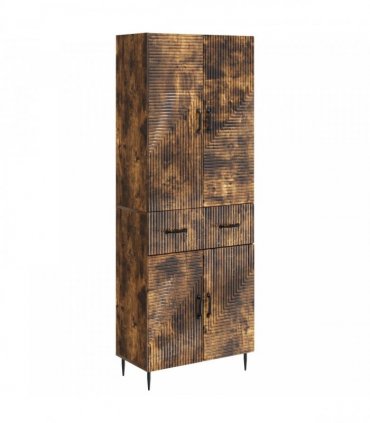 vidaXL Cabinet Set 2 pcs Smoked Oak Engineered Wood