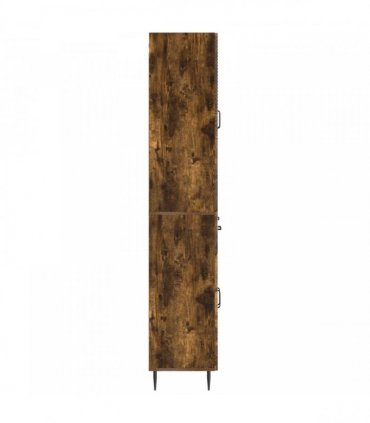 vidaXL Cabinet Set 2 pcs Smoked Oak Engineered Wood