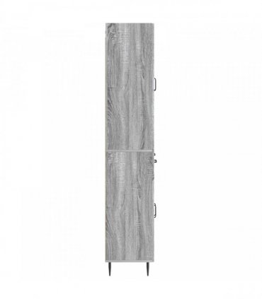 vidaXL Cabinet Set 2 pcs Grey Sonoma Engineered Wood