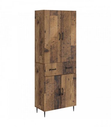 vidaXL Cabinet Set 2 pcs Old Wood Engineered Wood