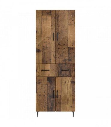 vidaXL Cabinet Set 2 pcs Old Wood Engineered Wood