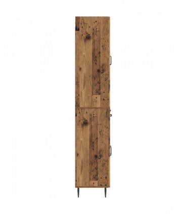 vidaXL Cabinet Set 2 pcs Old Wood Engineered Wood