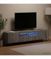 vidaXL 3 Piece LED TV Cabinet Grey Sonoma Engineered Wood