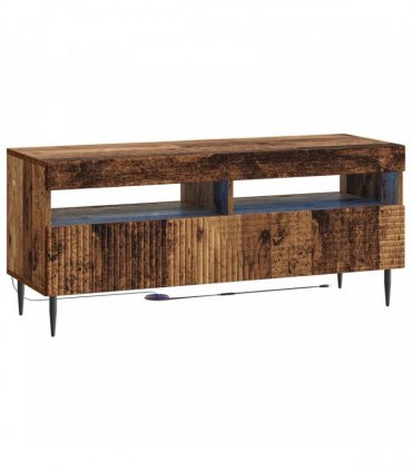vidaXL 3 Piece LED TV Cabinet Old Wood Engineered Wood