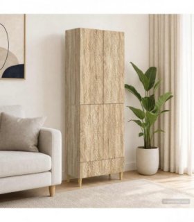 vidaXL Cabinet Set 2 pcs Sonoma Oak Engineered Wood
