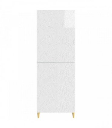 vidaXL Cabinet Set 2 pcs High Gloss White Engineered Wood