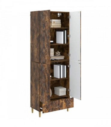 vidaXL Cabinet Set 2 pcs Smoked Oak Engineered Wood