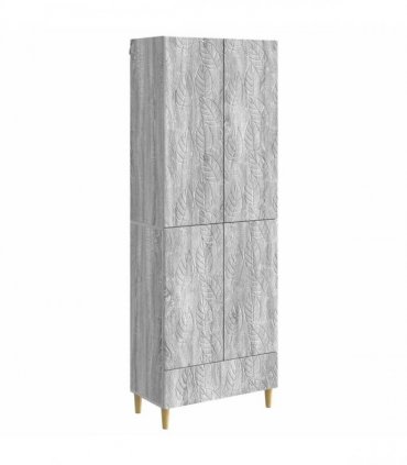 vidaXL Cabinet Set 2 pcs Grey Sonoma Engineered Wood