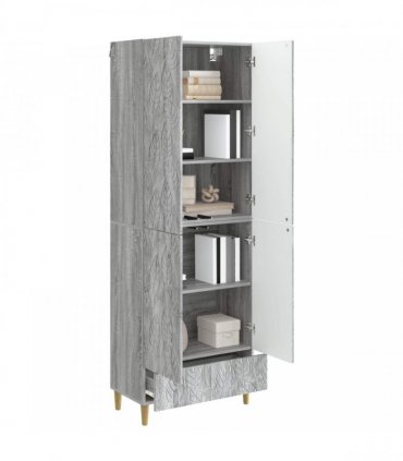 vidaXL Cabinet Set 2 pcs Grey Sonoma Engineered Wood