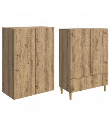 vidaXL Cabinet Set 2 pcs Artisan Oak Engineered Wood