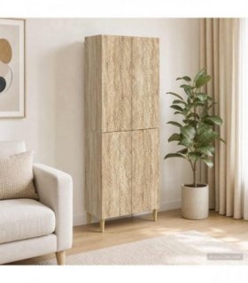 vidaXL Cabinet Set 2 pcs Sonoma Oak Engineered Wood