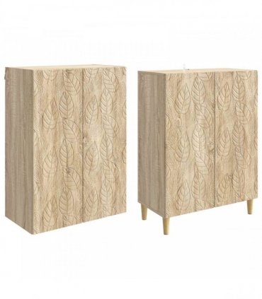 vidaXL Cabinet Set 2 pcs Sonoma Oak Engineered Wood