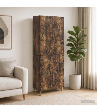 vidaXL Cabinet Set 2 pcs Smoked Oak Engineered Wood