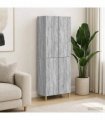 vidaXL Cabinet Set 2 pcs Grey Sonoma Engineered Wood
