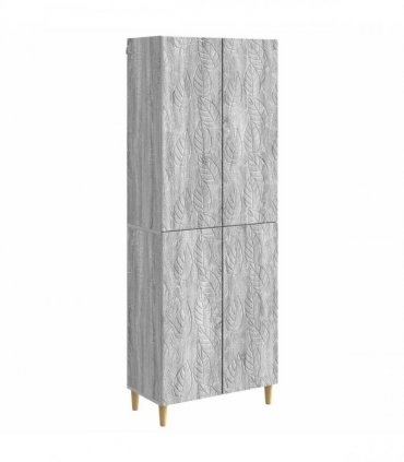 vidaXL Cabinet Set 2 pcs Grey Sonoma Engineered Wood