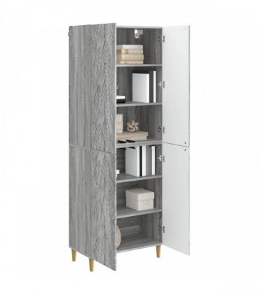 vidaXL Cabinet Set 2 pcs Grey Sonoma Engineered Wood