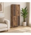 vidaXL Cabinet Set 2 pcs Old Wood Engineered Wood
